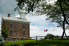 Great Captain Island Lighthouse Made of Stone in Connecticut